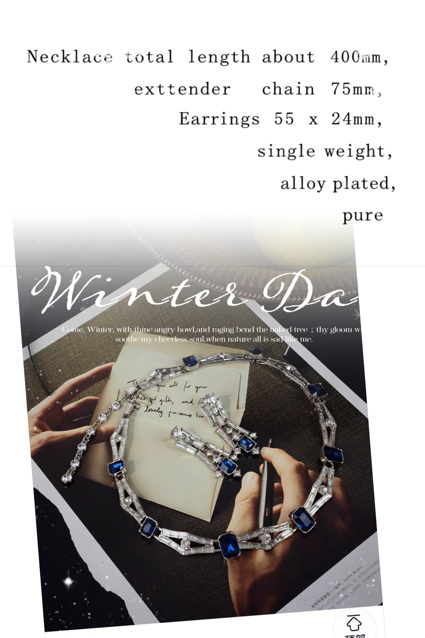 “Azure Elegance” Collector’s Sapphire Necklace Set – Designed to Illuminate