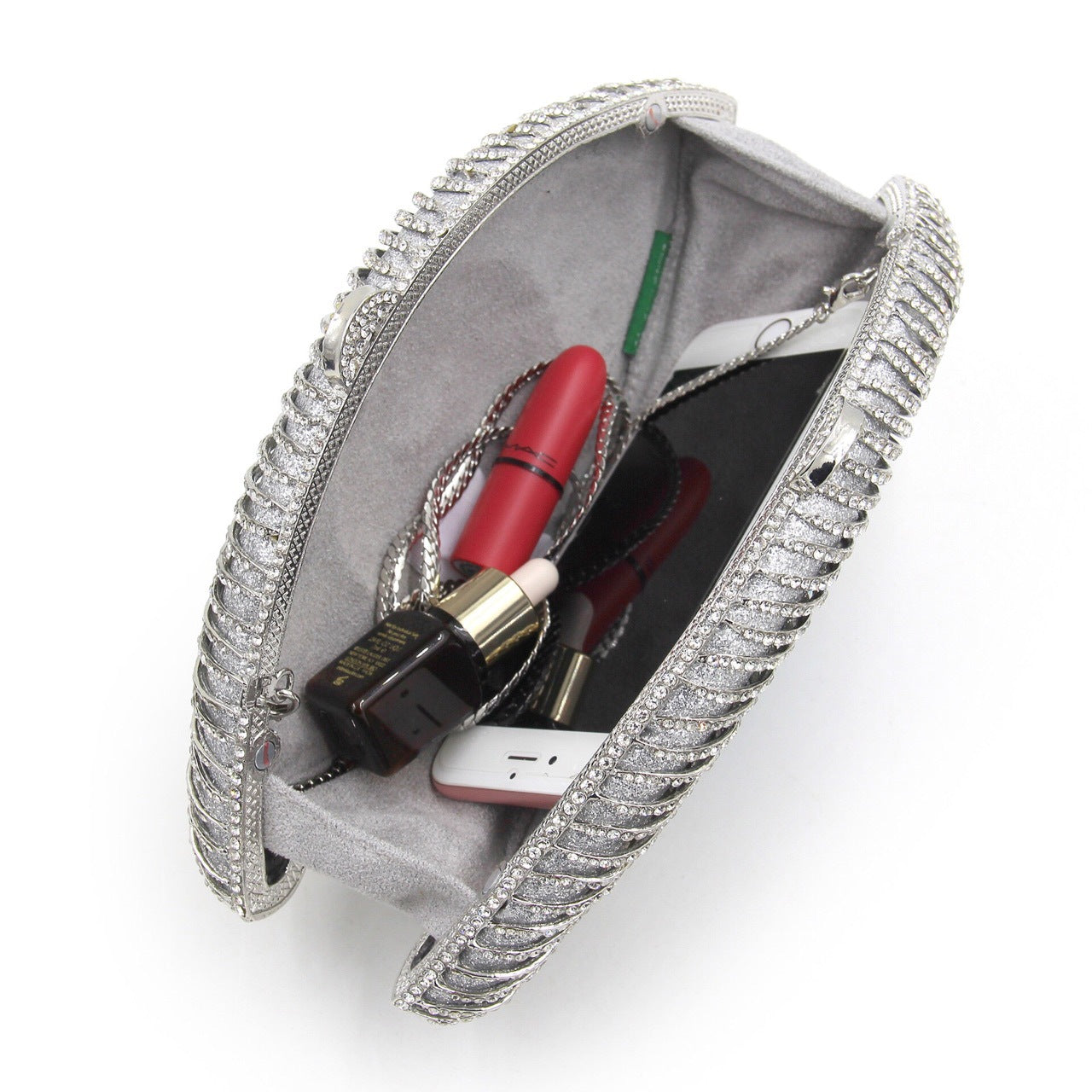 MRY · Glasses diamond-encrusted dinner bag