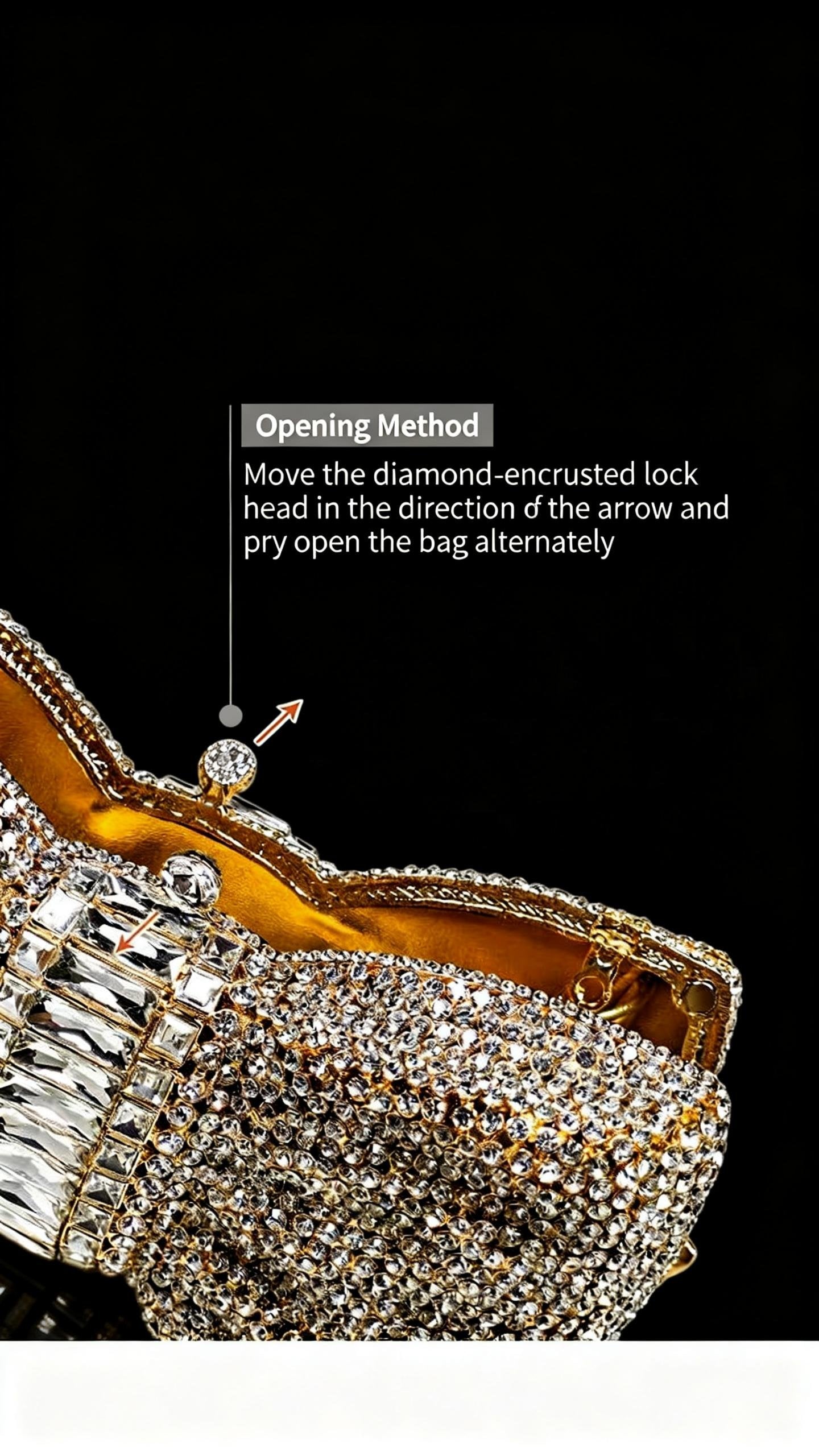 High-end Luxury Embellished New Arrival European-style Evening Bag with Bow and Crystal-encrusted Chain, Women's Handheld Crystal Bag