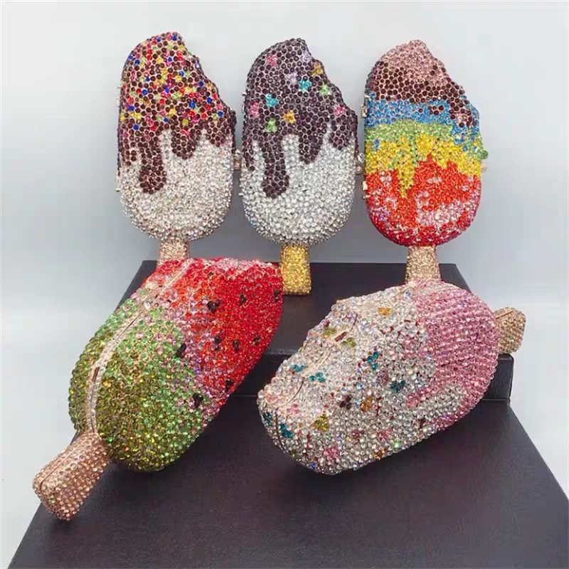 Mini Sweet Ice Cream Bar Clutch | Essential Fashion Accessory for Luxury Evenings, Weddings, and Parties