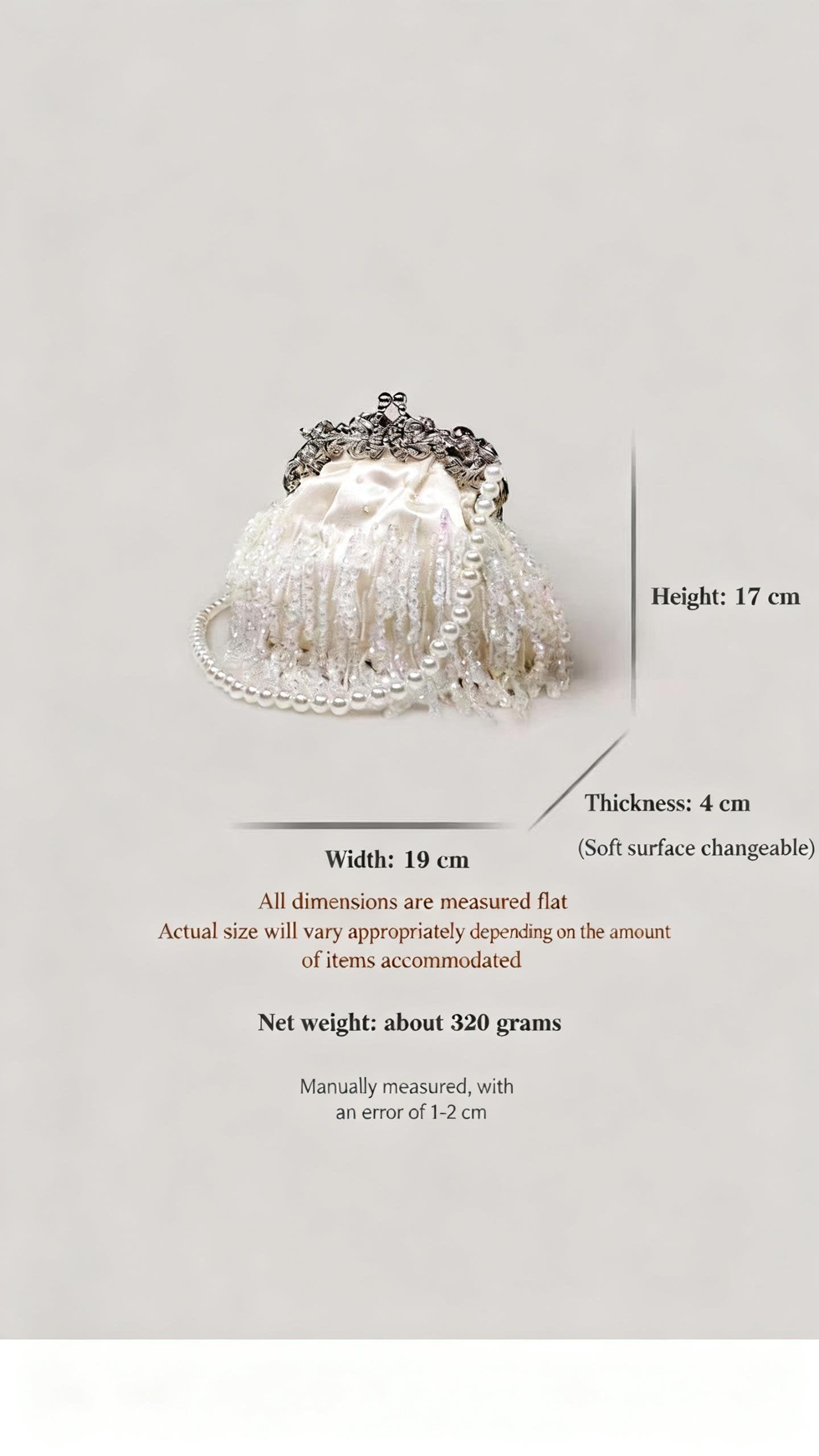Beaded Tassel Frame Purse - Elegant Ladies' Qipao-inspired Bag with Pearl Chain, Satin Small Handbag, High-end Soft Crossbody Bag