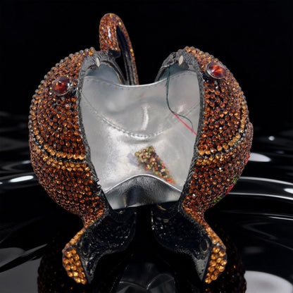 Teapot-Shaped Evening Clutch – Fully Rhinestoned, Luxury Designer Women's Handbag for Banquet, Party & Gala
