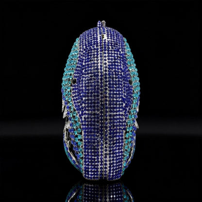 New 3D Shark Rhinestone Clutch Bag, Animal-Shaped Full-Crystal Evening Bag for Parties and Formal Events