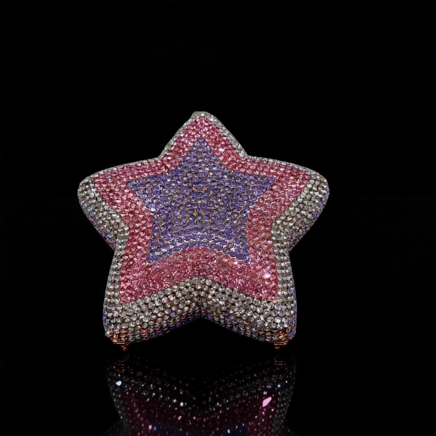 Star Rhinestone Evening Clutch — Export-Grade Diamond Handbag for Women