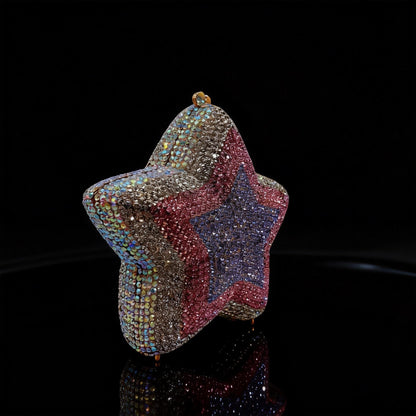 Star Rhinestone Evening Clutch — Export-Grade Diamond Handbag for Women