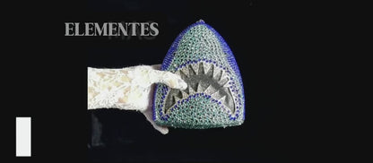 New 3D Shark Rhinestone Clutch Bag, Animal-Shaped Full-Crystal Evening Bag for Parties and Formal Events
