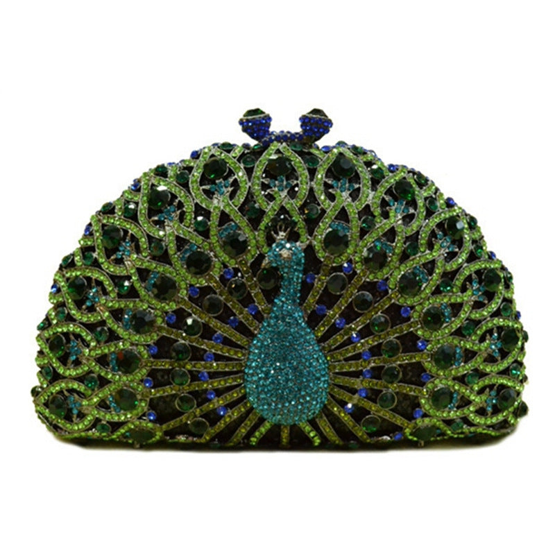 YY · Luxury handcrafted hollow-out dripping diamond party clutch