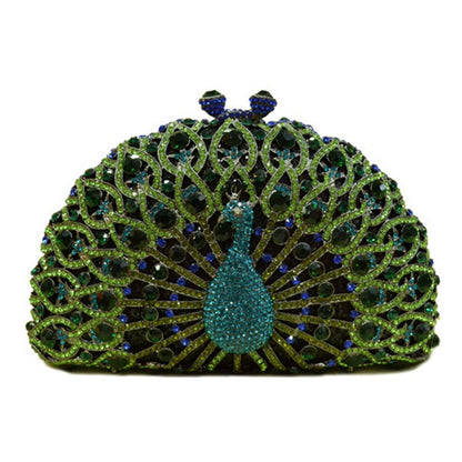 YY · Luxury handcrafted hollow-out dripping diamond party clutch