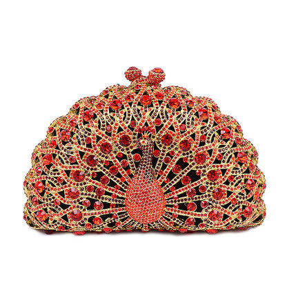 YY · Luxury handcrafted hollow-out dripping diamond party clutch