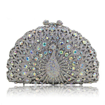 YY · Luxury handcrafted hollow-out dripping diamond party clutch