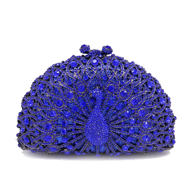 YY · Luxury handcrafted hollow-out dripping diamond party clutch
