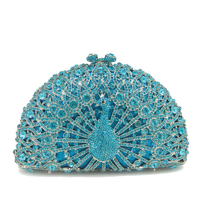 YY · Luxury handcrafted hollow-out dripping diamond party clutch