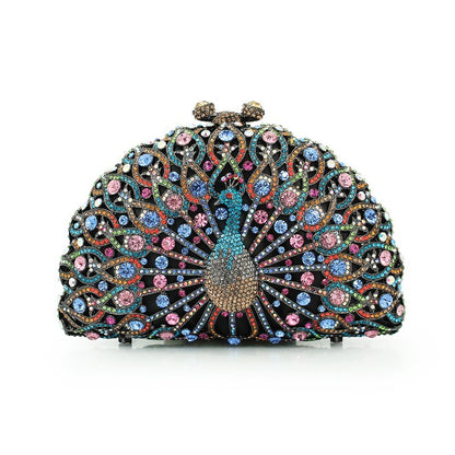 YY · Luxury handcrafted hollow-out dripping diamond party clutch