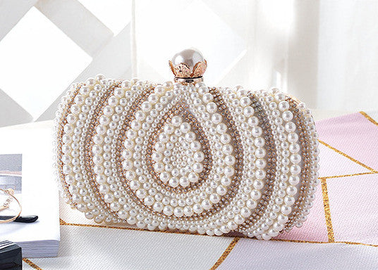 MRY · Drop patterned pearl party bag
