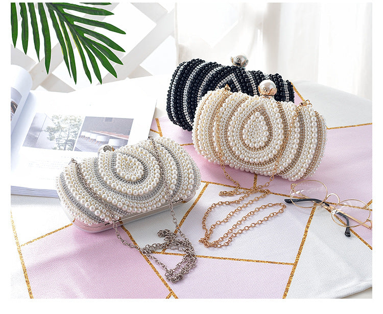MRY · Drop patterned pearl party bag