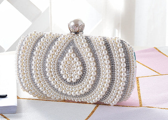 MRY · Drop patterned pearl party bag