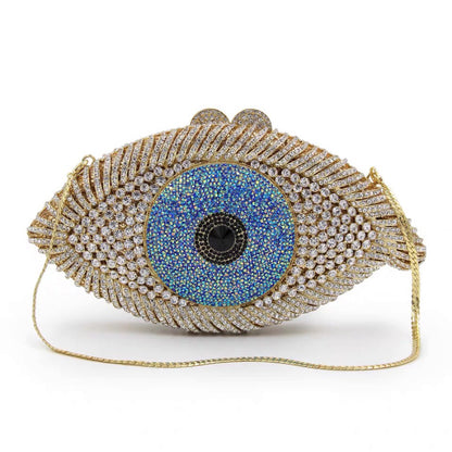 MRY · Glasses diamond-encrusted dinner bag