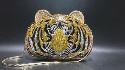 MRY · Tiger head rhinestones whereas empty dinner bags