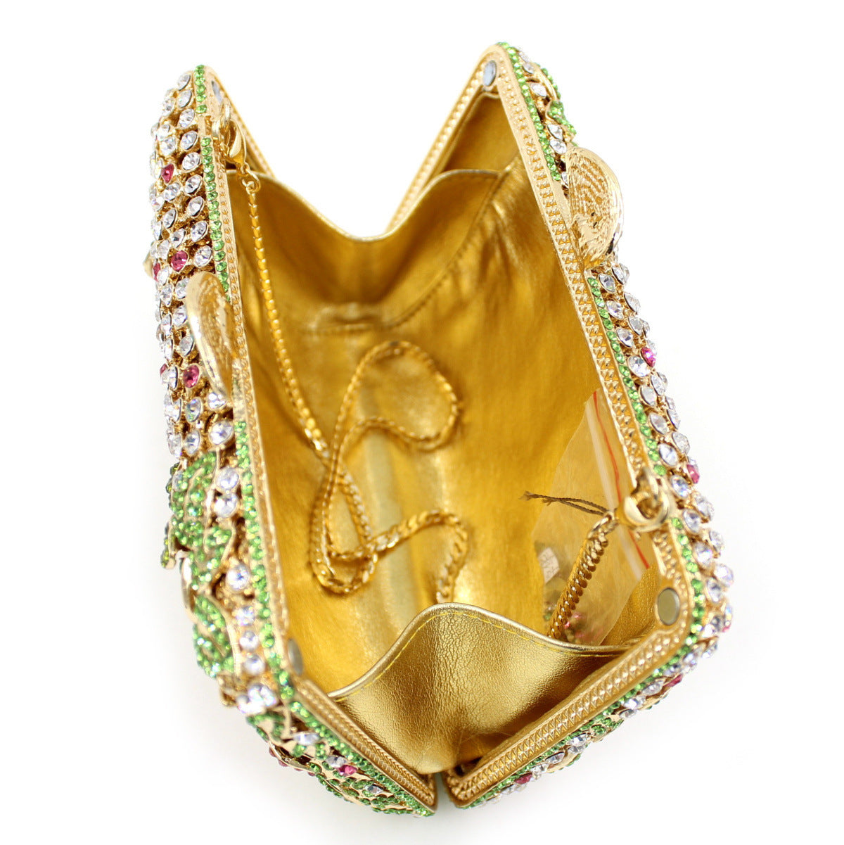 MRY · Rhinestone flowers continuously empty dinner bag