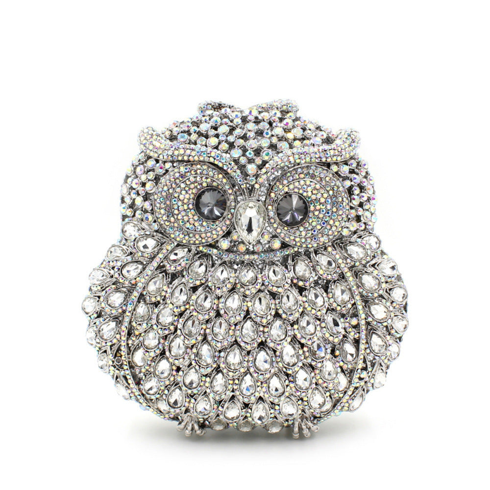MRY · Owl rhinestones pack an empty dinner bag