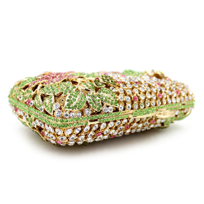 MRY · Rhinestone flowers continuously empty dinner bag
