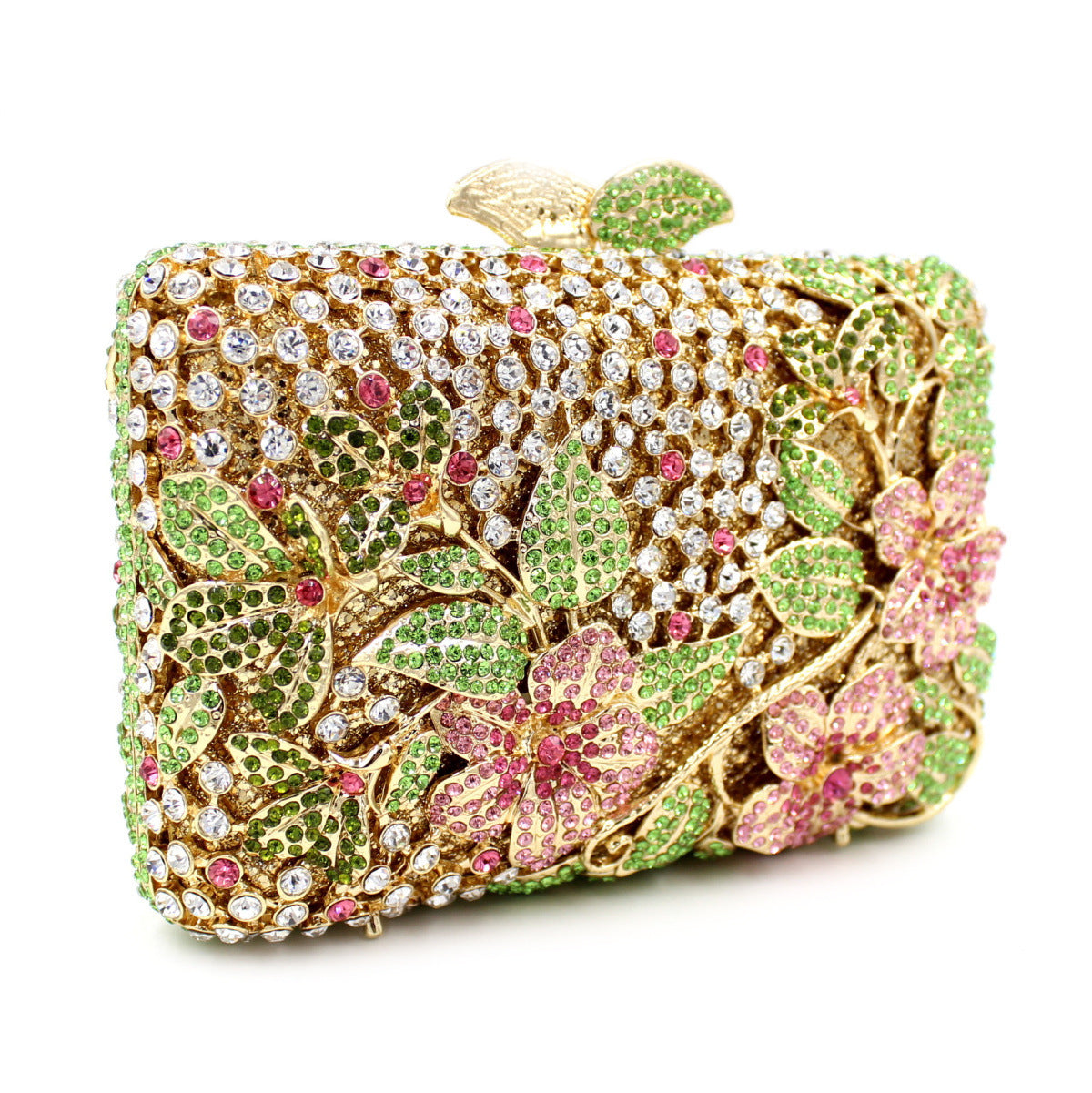 MRY · Rhinestone flowers continuously empty dinner bag