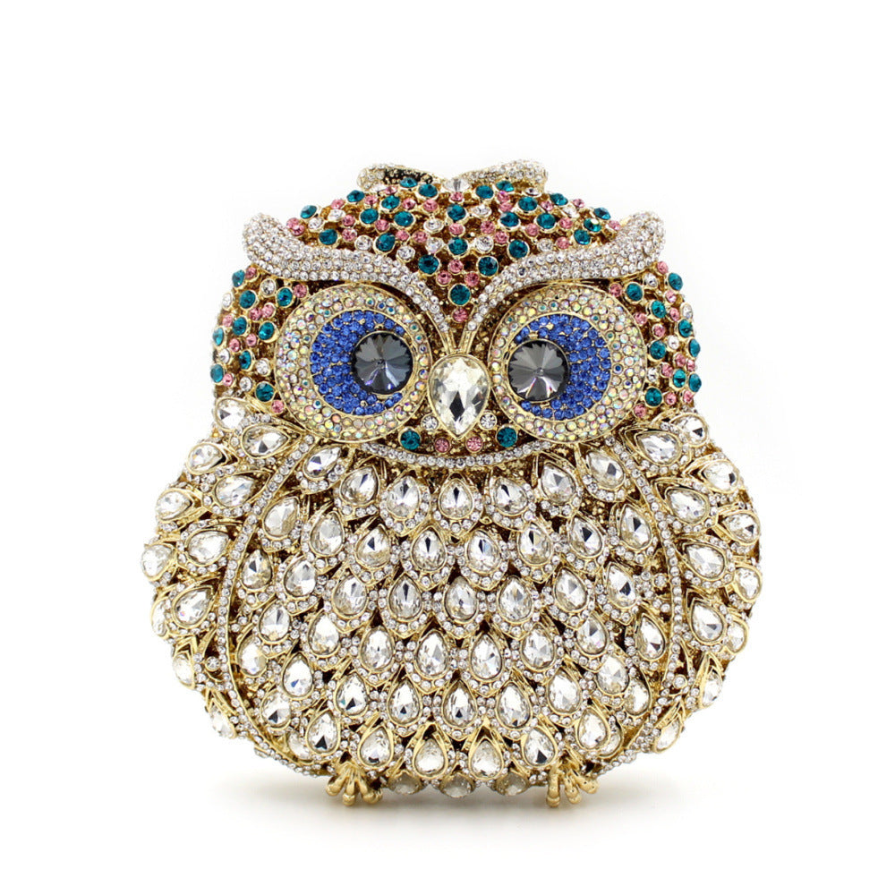 MRY · Owl rhinestones pack an empty dinner bag
