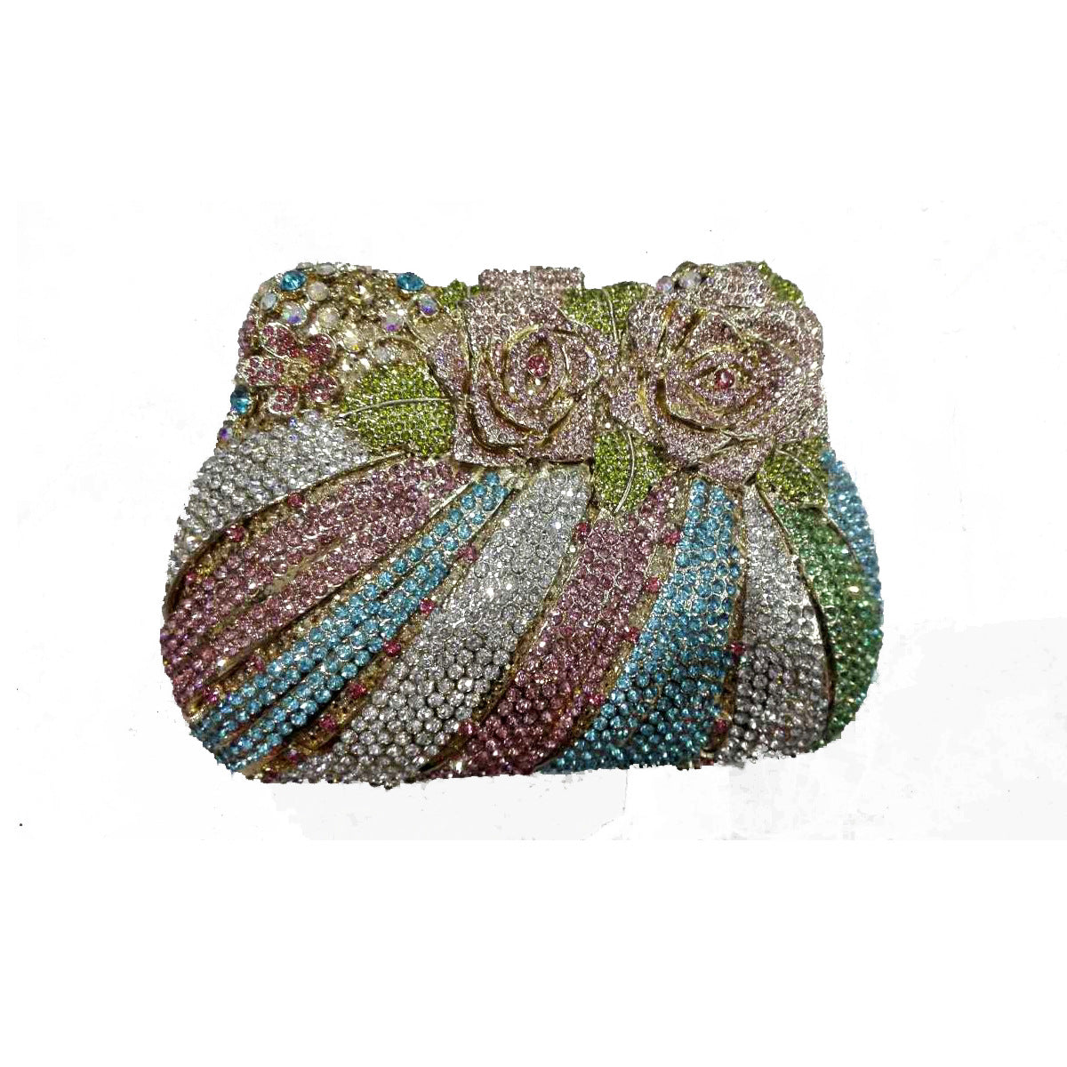 MRY · Rhinestone rose skein empty dinner bag