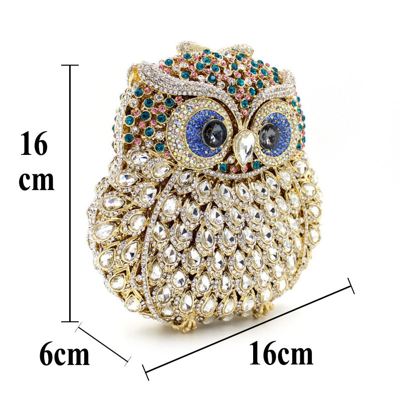 MRY · Owl rhinestones pack an empty dinner bag