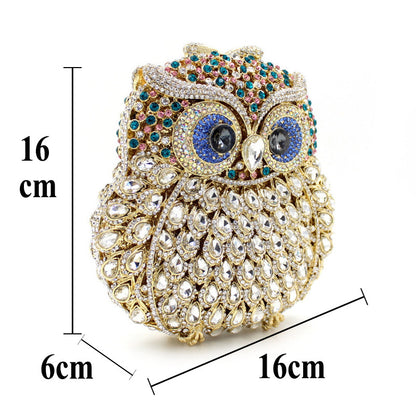 MRY · Owl rhinestones pack an empty dinner bag