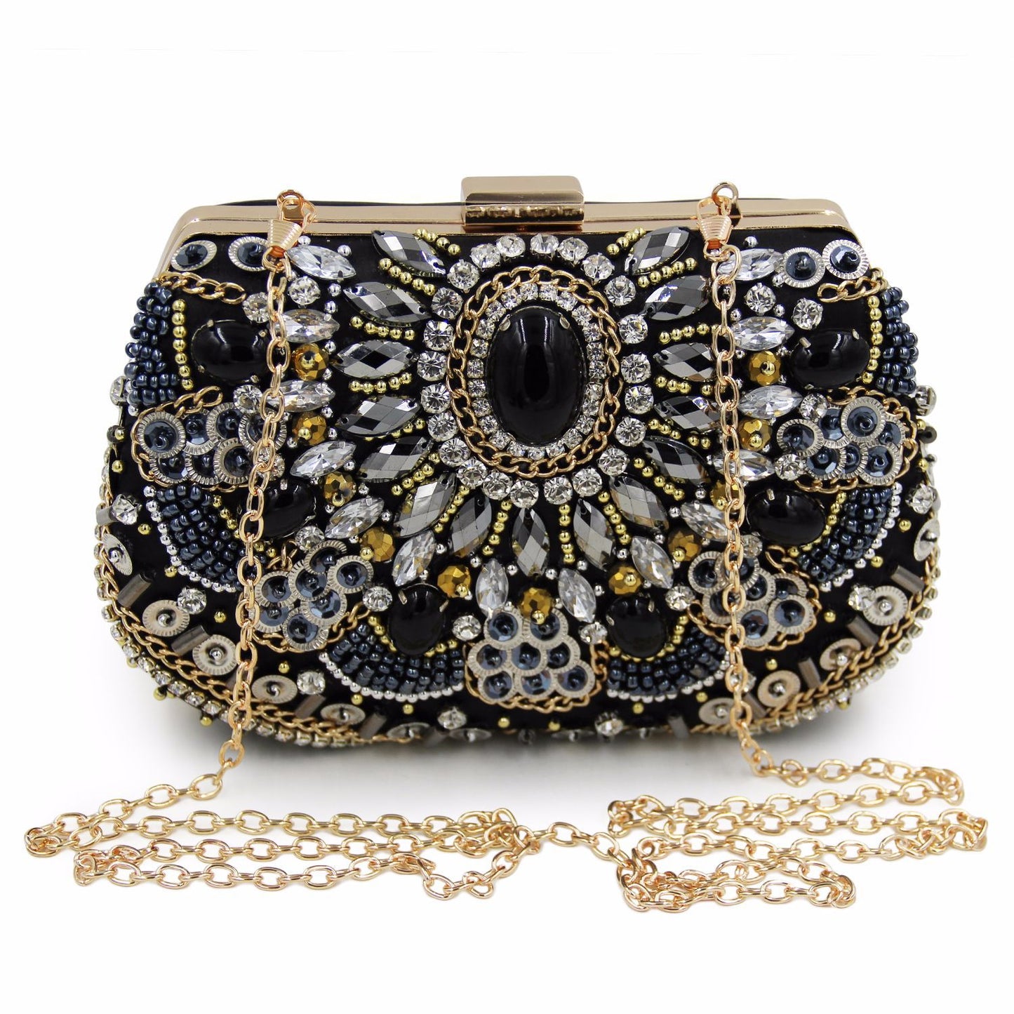 MRY · Vintage beaded and diamond-encrusted dinner bag