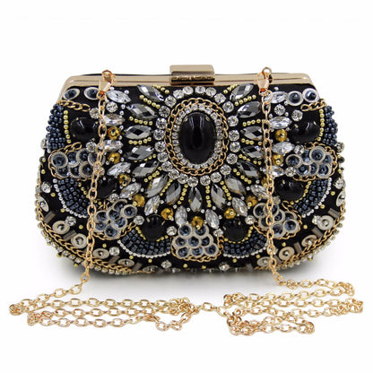 MRY · Vintage beaded and diamond-encrusted dinner bag