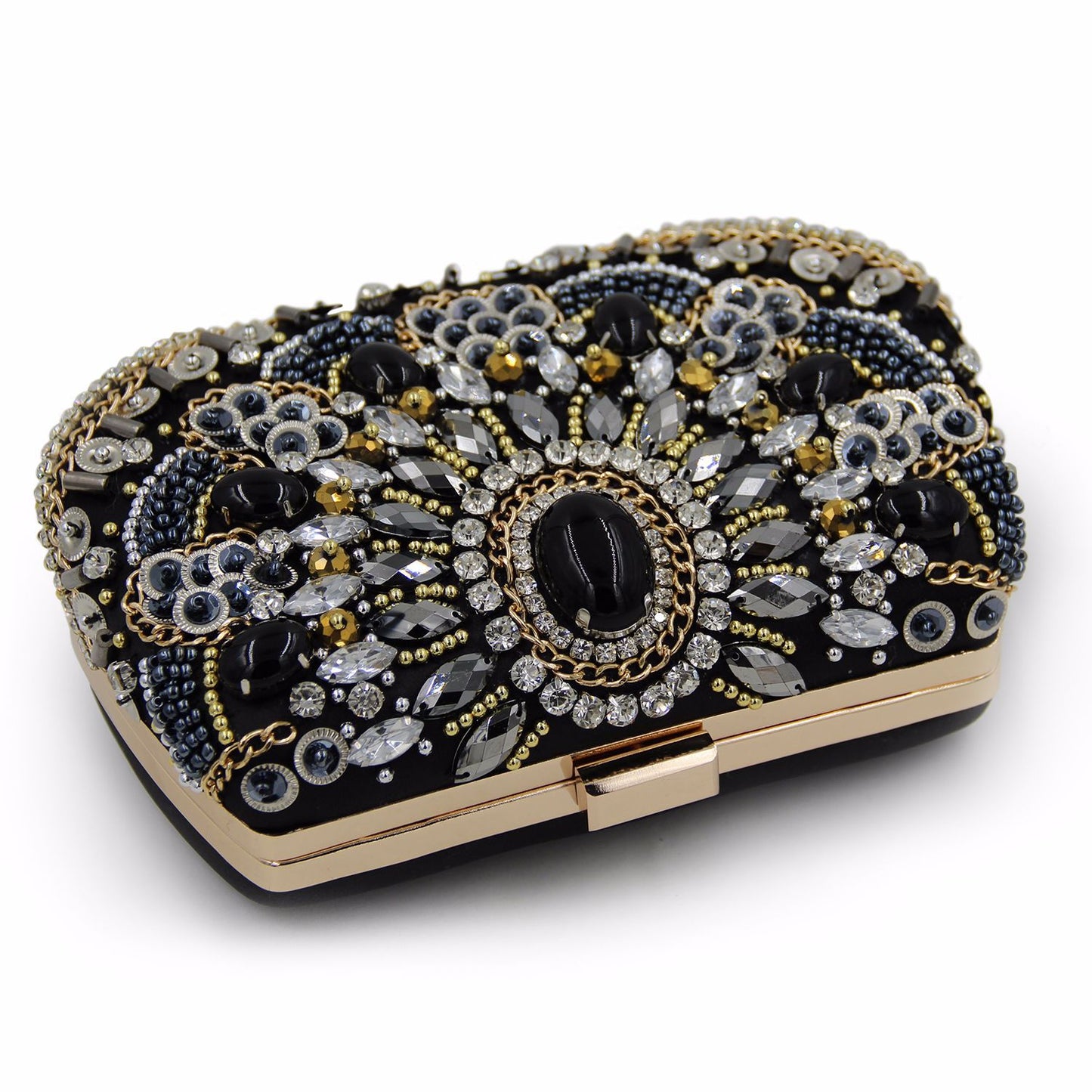 MRY · Vintage beaded and diamond-encrusted dinner bag
