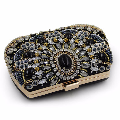 MRY · Vintage beaded and diamond-encrusted dinner bag