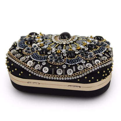 MRY · Vintage beaded and diamond-encrusted dinner bag