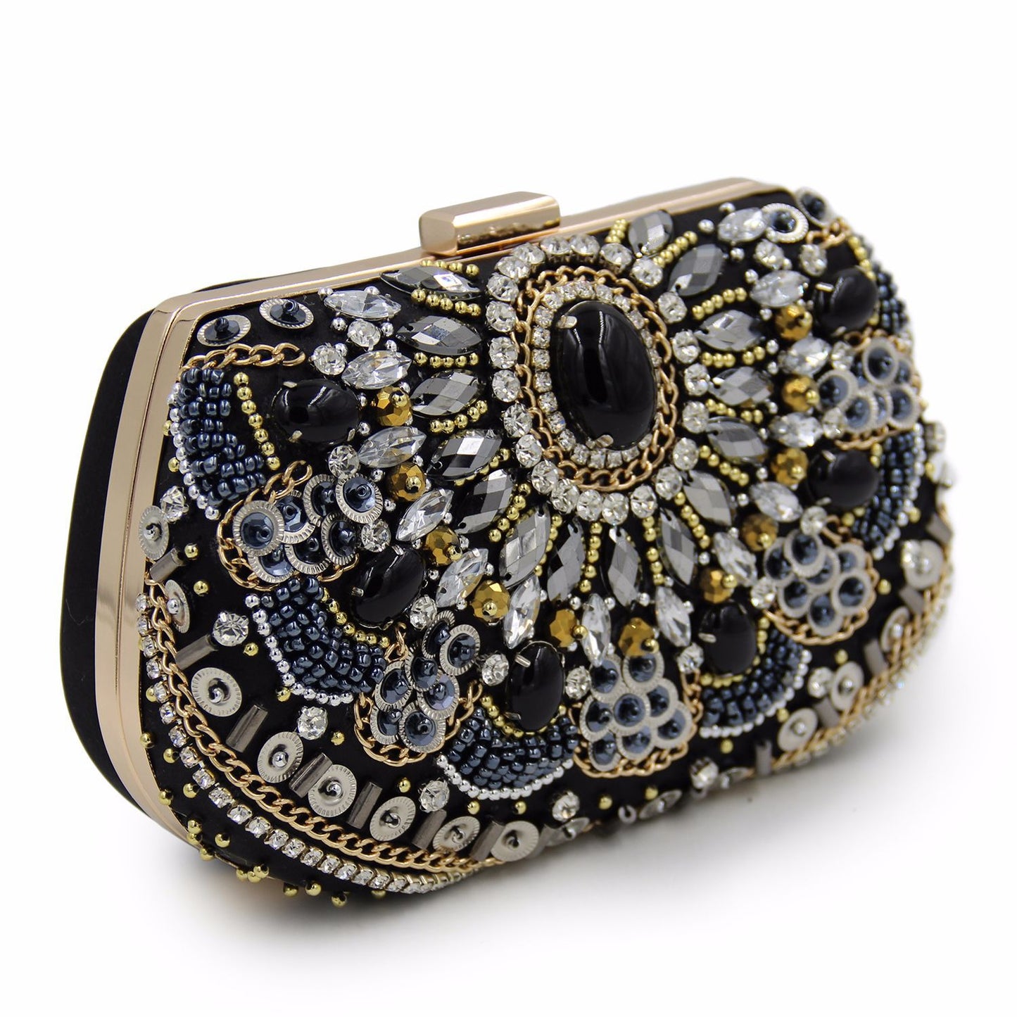 MRY · Vintage beaded and diamond-encrusted dinner bag