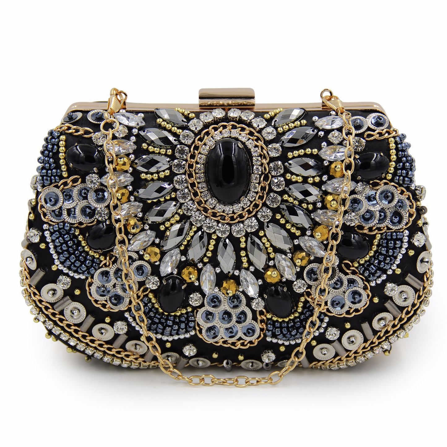 MRY · Vintage beaded and diamond-encrusted dinner bag