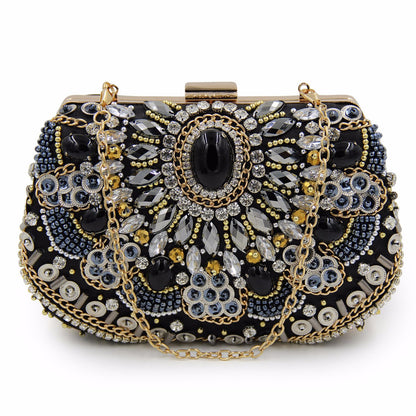 MRY · Vintage beaded and diamond-encrusted dinner bag