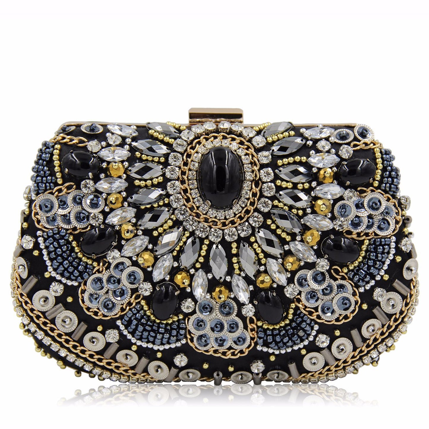 MRY · Vintage beaded and diamond-encrusted dinner bag