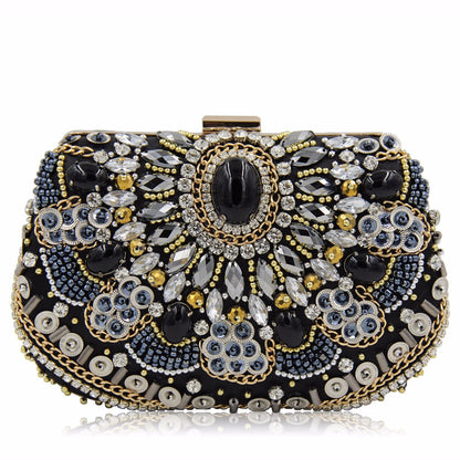 MRY · Vintage beaded and diamond-encrusted dinner bag