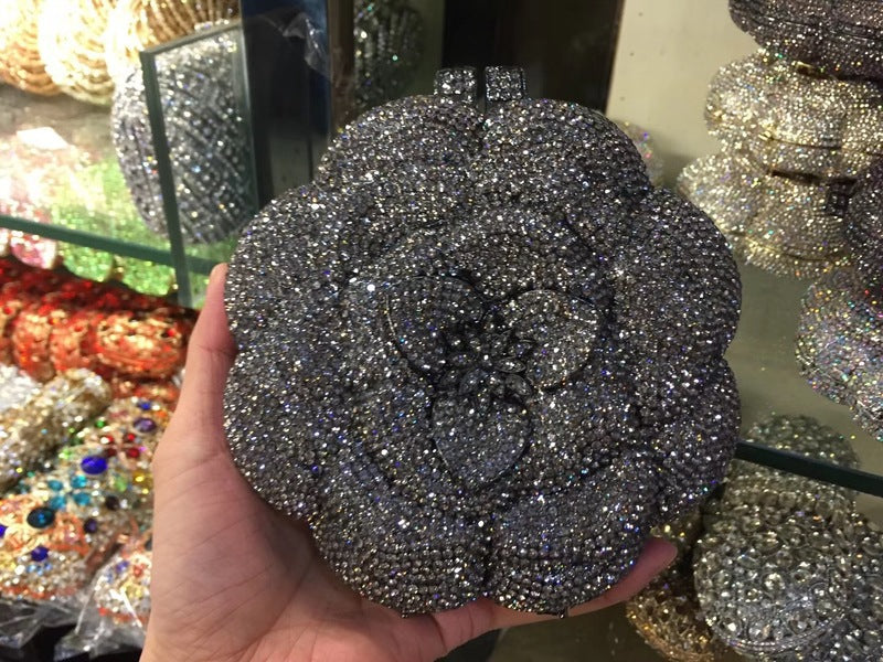 MRY · Rose whereas empty crystal dinner bag