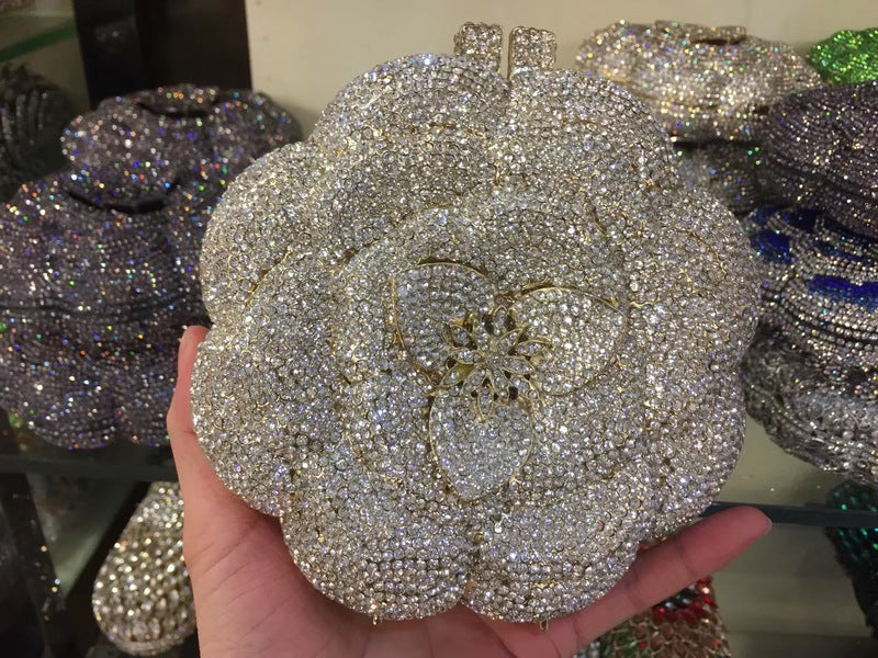 MRY · Rose whereas empty crystal dinner bag
