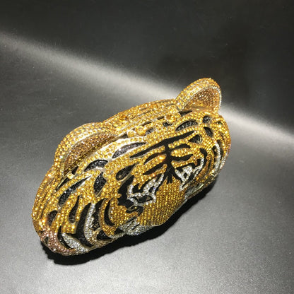 MRY · Tiger head rhinestones whereas empty dinner bags