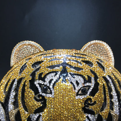 MRY · Tiger head rhinestones whereas empty dinner bags