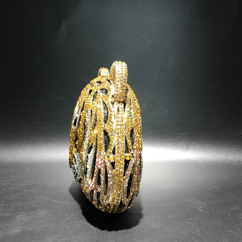 MRY · Tiger head rhinestones whereas empty dinner bags