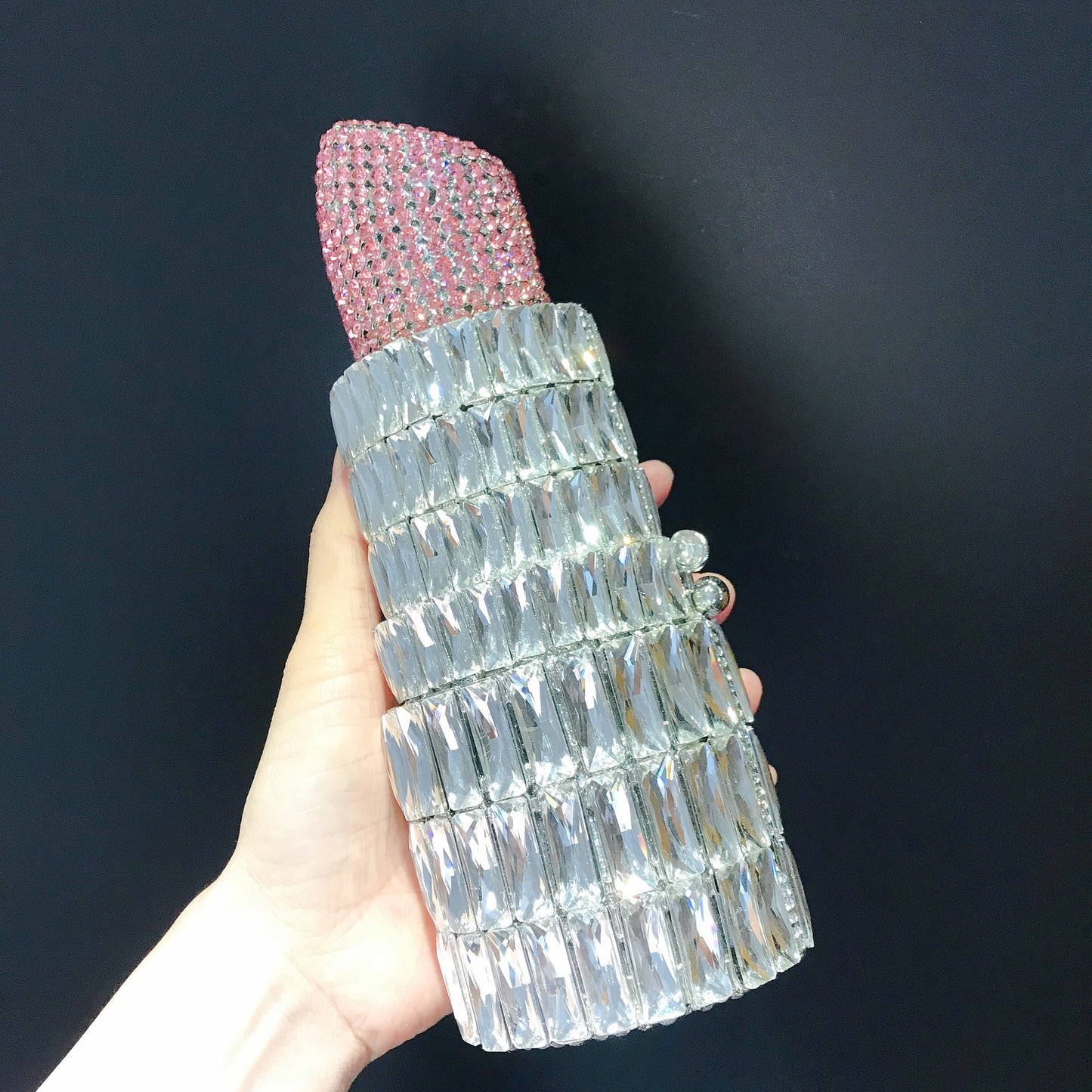 MRY · Lipstick and diamond dinner bag
