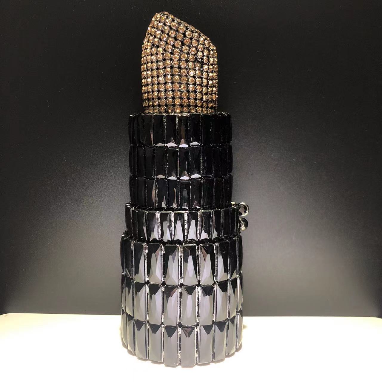 MRY · Lipstick and diamond dinner bag