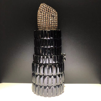 MRY · Lipstick and diamond dinner bag