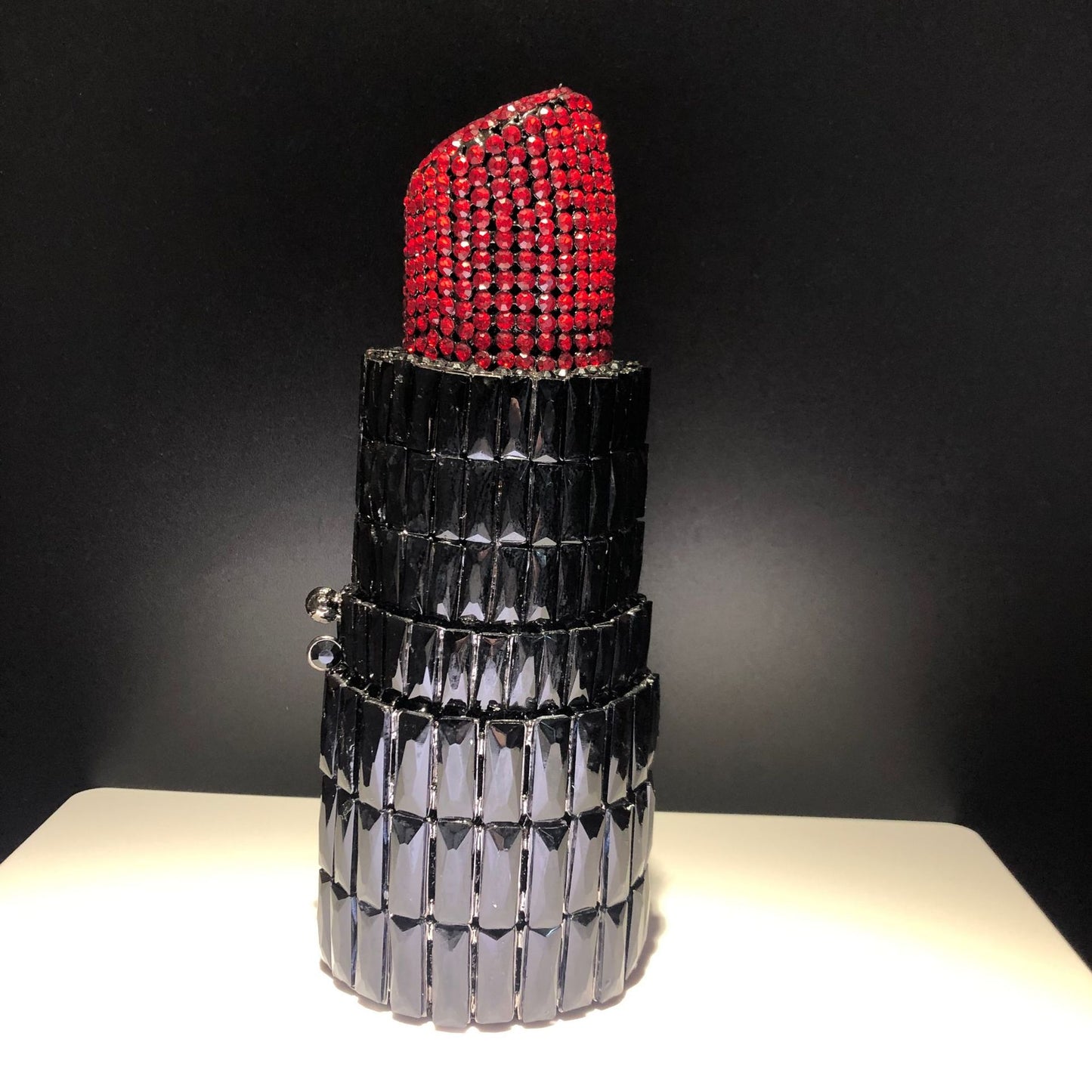 MRY · Lipstick and diamond dinner bag