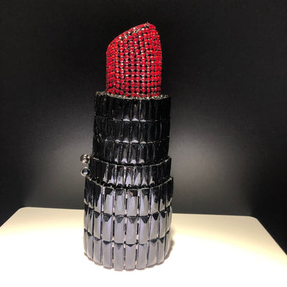 MRY · Lipstick and diamond dinner bag